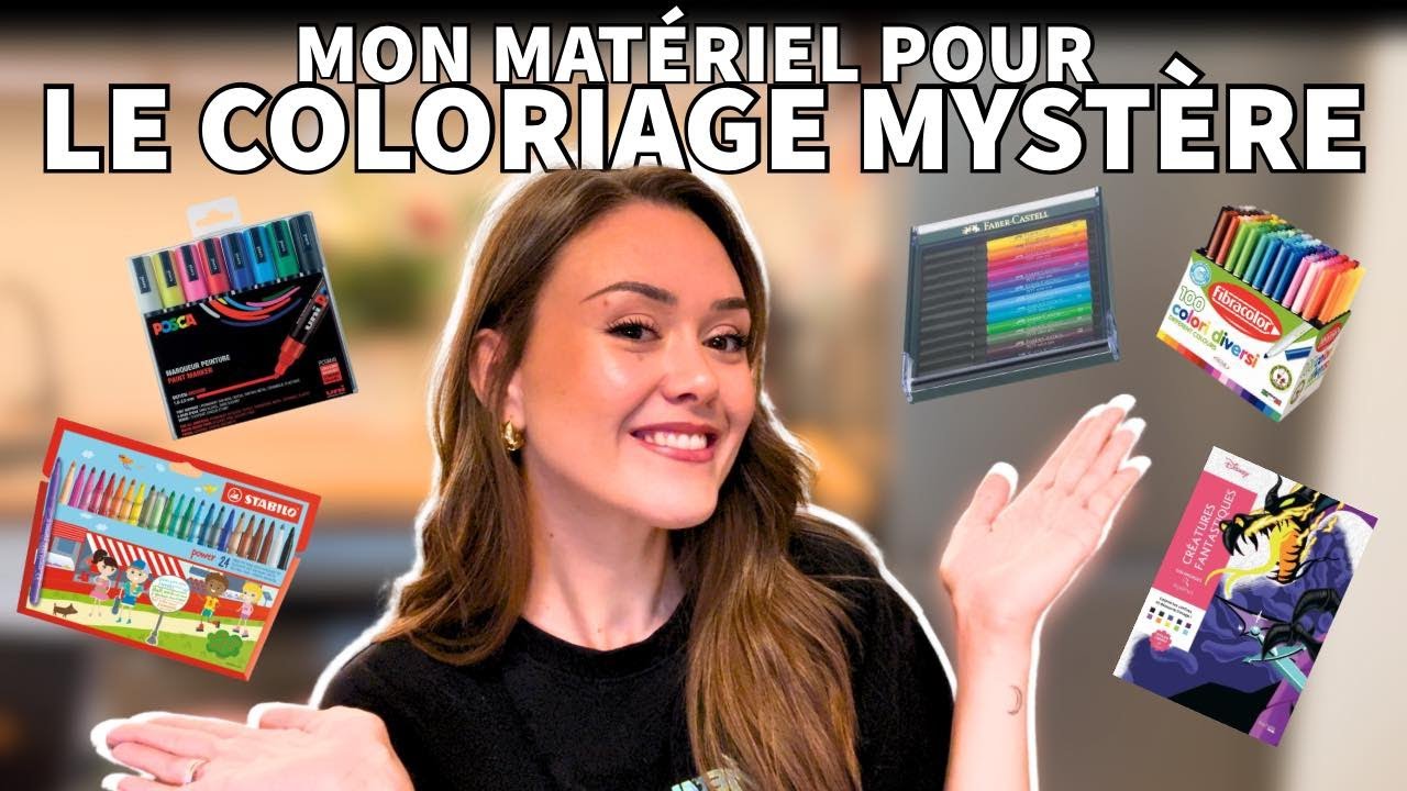 Mon MAT&Eacute;RIEL pour le COLORIAGE MYST&Egrave;RE DISNEY