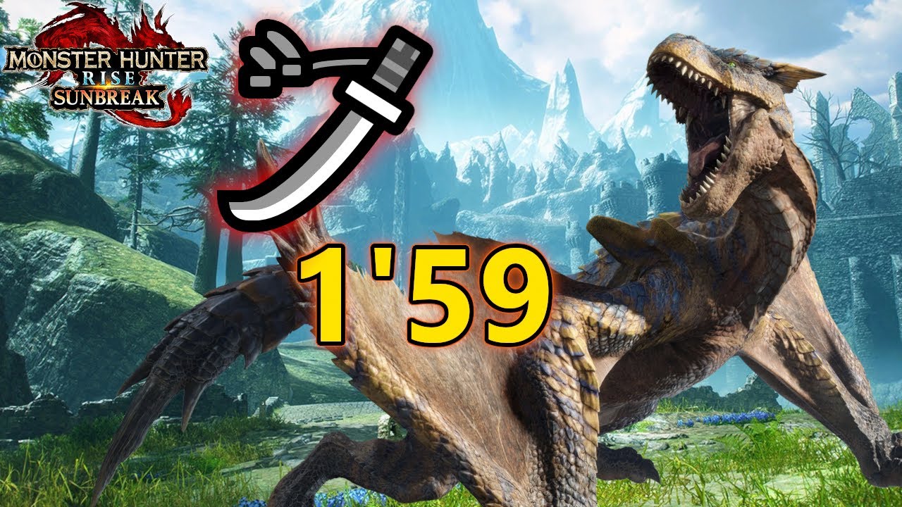 Tigrex Speedrun Longsword Monster Hunter Rise Sunbreak ティガレックス  スピードラン  太刀 モンスターハンターライズ
