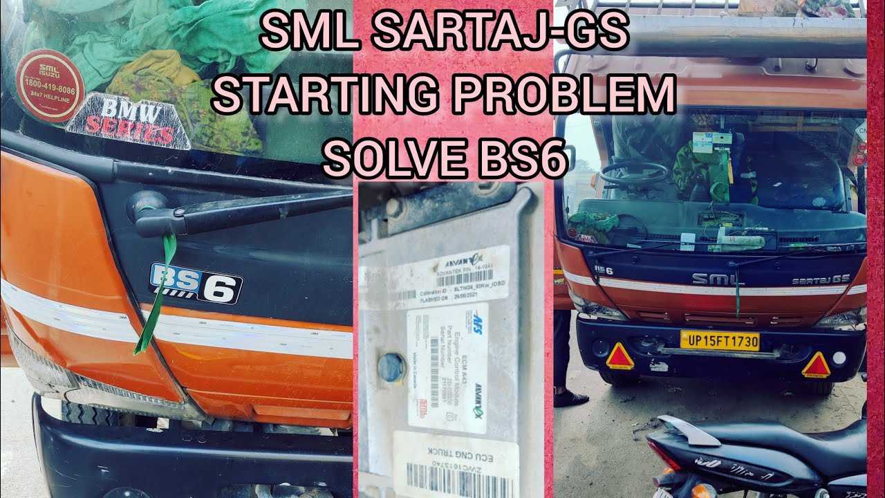 SML SARTAJ-GS BS6- STARTING PROBLEM SOLVE CNG TROUBLE! HD