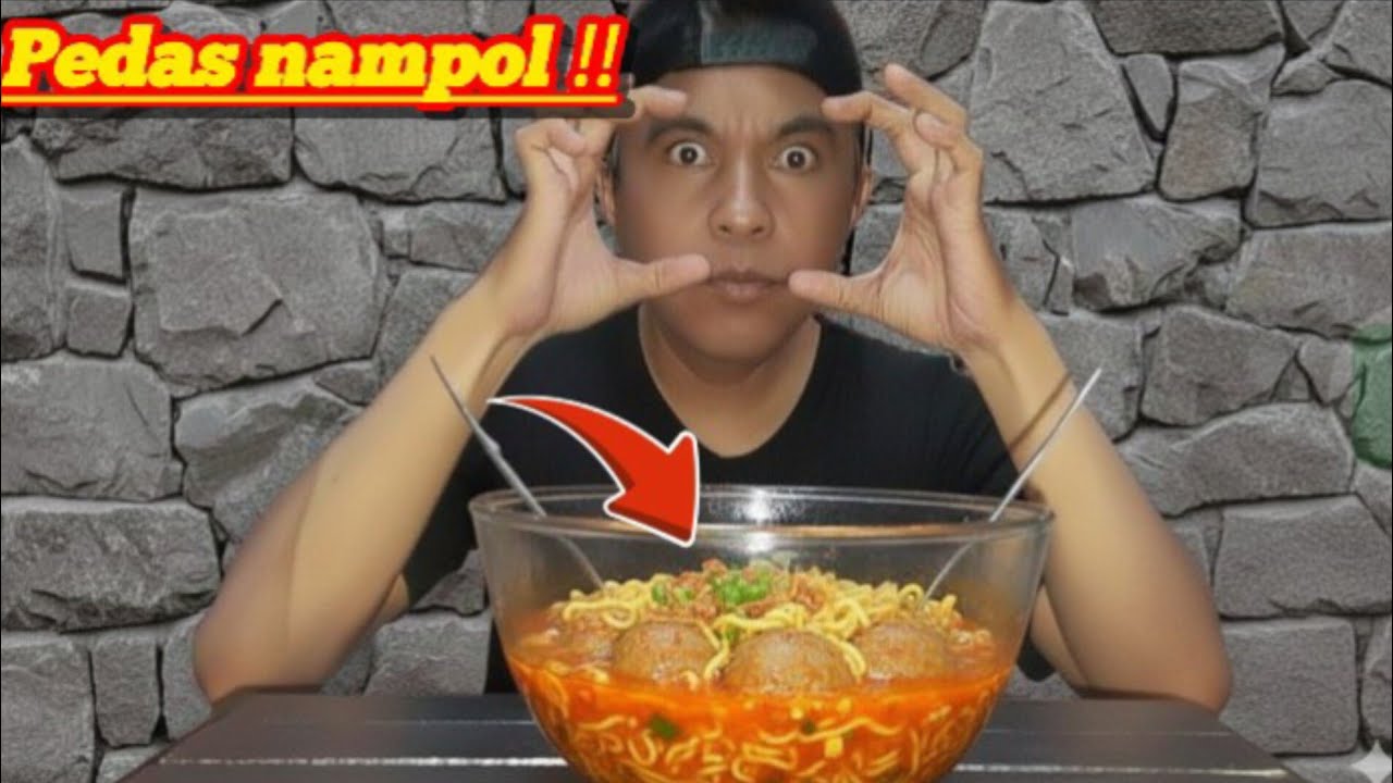 MUKBANG BAKSO PEDAS KUAH MERAH 