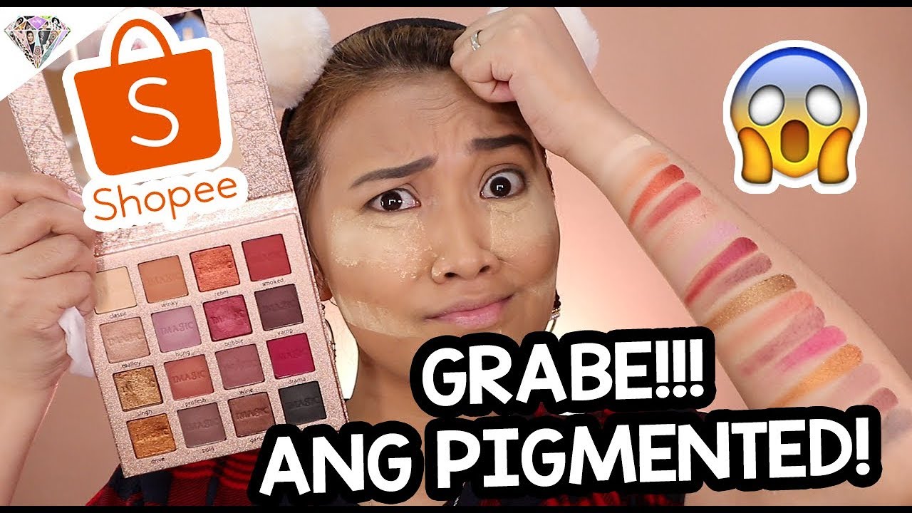 OMG! ₱300 SHOPEE PALETTE?! SHOOKT AKO!!! IMAGIC PALETTE REVIEW