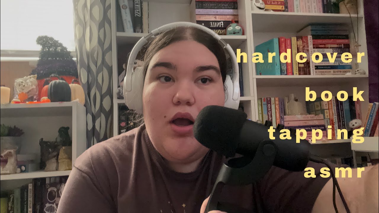 hardcover book tapping asmr | new mic!