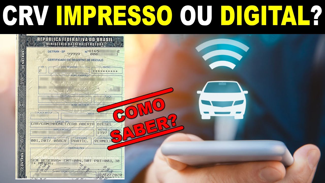 COMO SABER SE O CRV &Eacute; DIGITAL OU VERDINHO (IMPRESSO EM PAPEL MOEDA)
