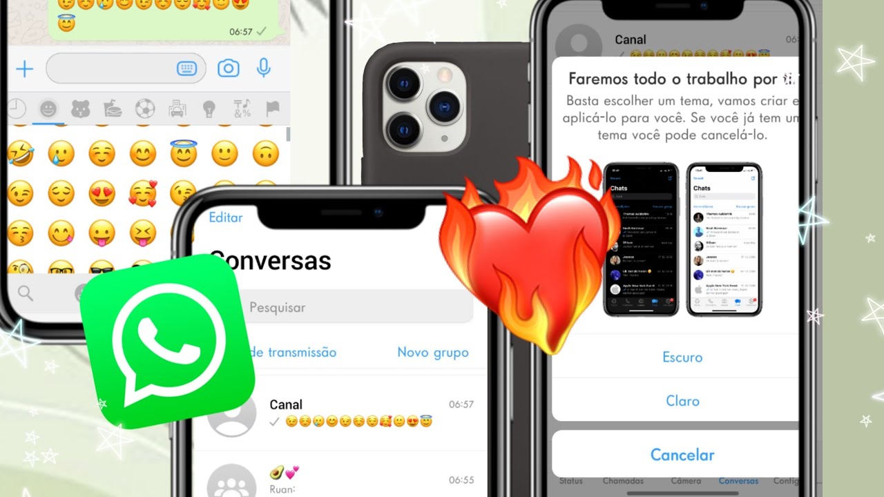 ATUALIZADO! WHATSAPP FOUAD IOS v9.11 + chamadas estilo iOS 2021😍🌼🥑