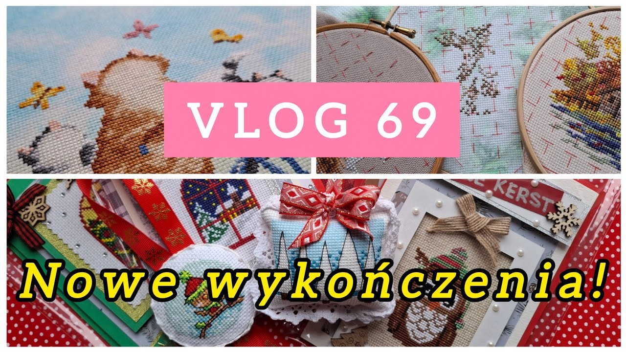 Vlog 69 - kot na surowo, trzy kolory jelenia i wykończenia 🎄#haftkrzyżykowy 