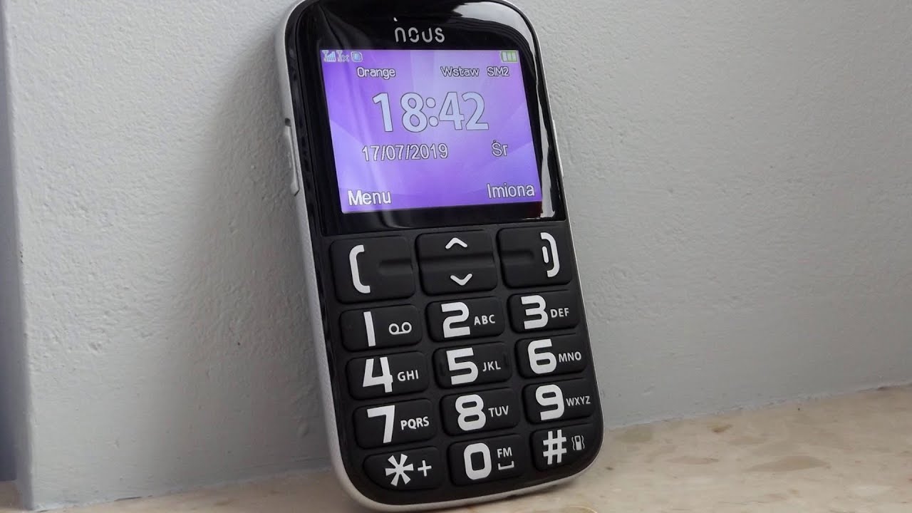 Telefon komórkowy Nous Helper NS2422 - recenzja komórki dla seniora
