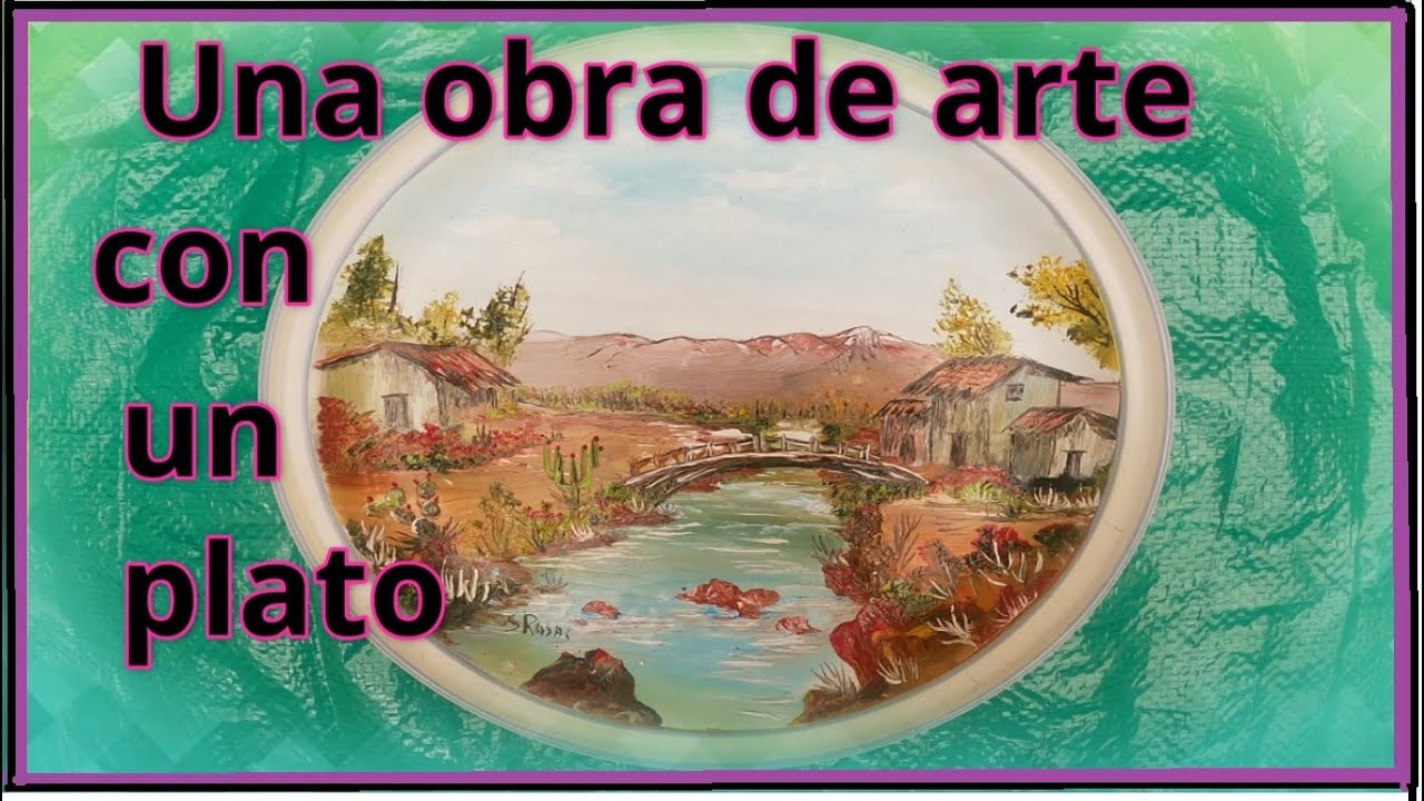 ¿COMO PINTAR PLATOS PARA DECORAR ?