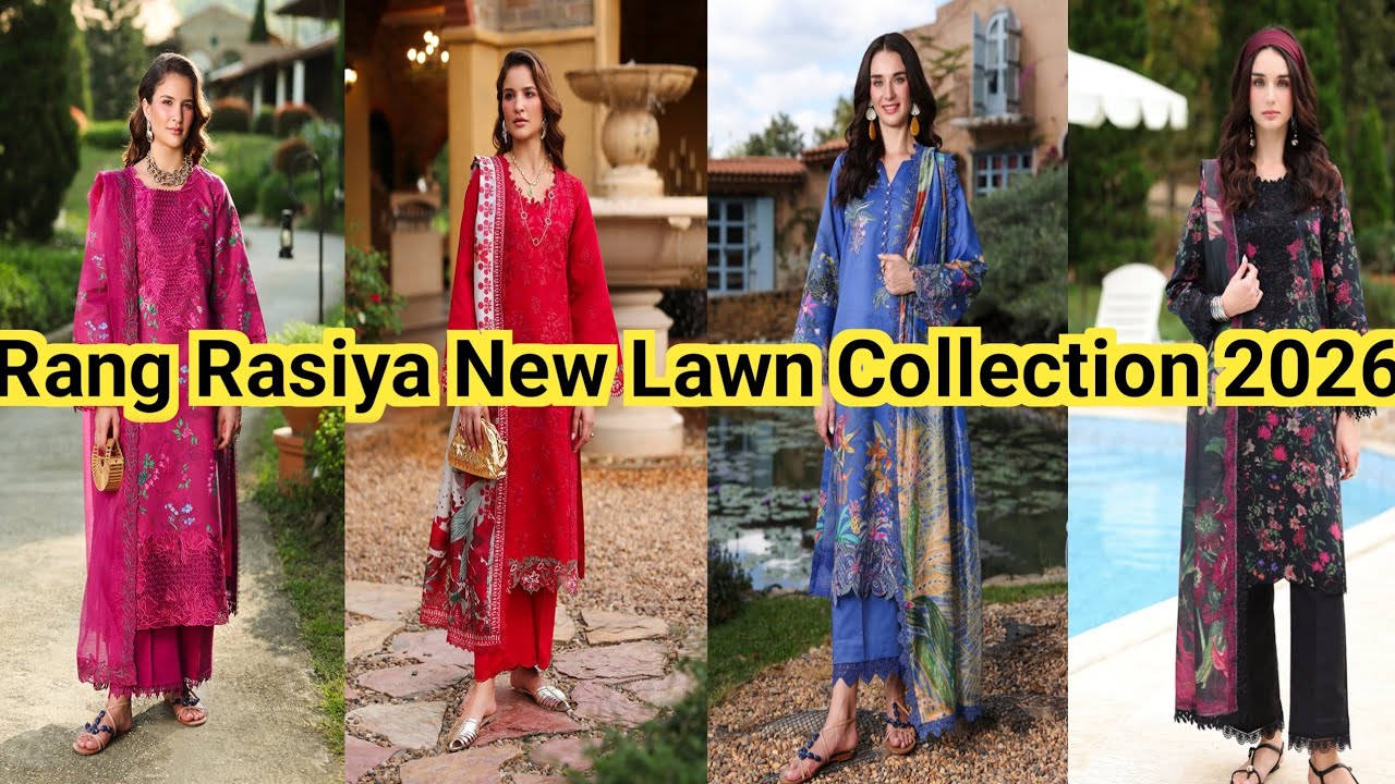 Rang Rasiya New Lawn Collection 2026||Lifestyle Summer 2026||Eid Collection 