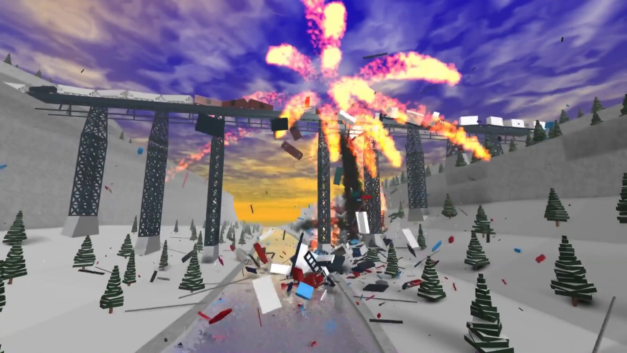 River Valley Train Crashing (ROBLOX)