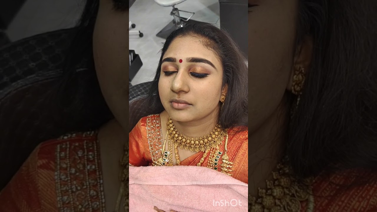 Hindu traditional bridal makeover by ashtamudi wellness at trivandrum