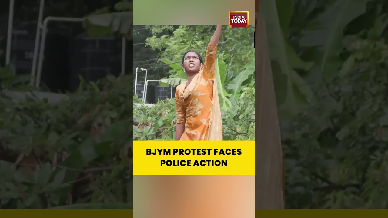 Thiruvananthapuram Protest: Water Cannons Deployed During BJYM Demonstration #thiruvananthapuram