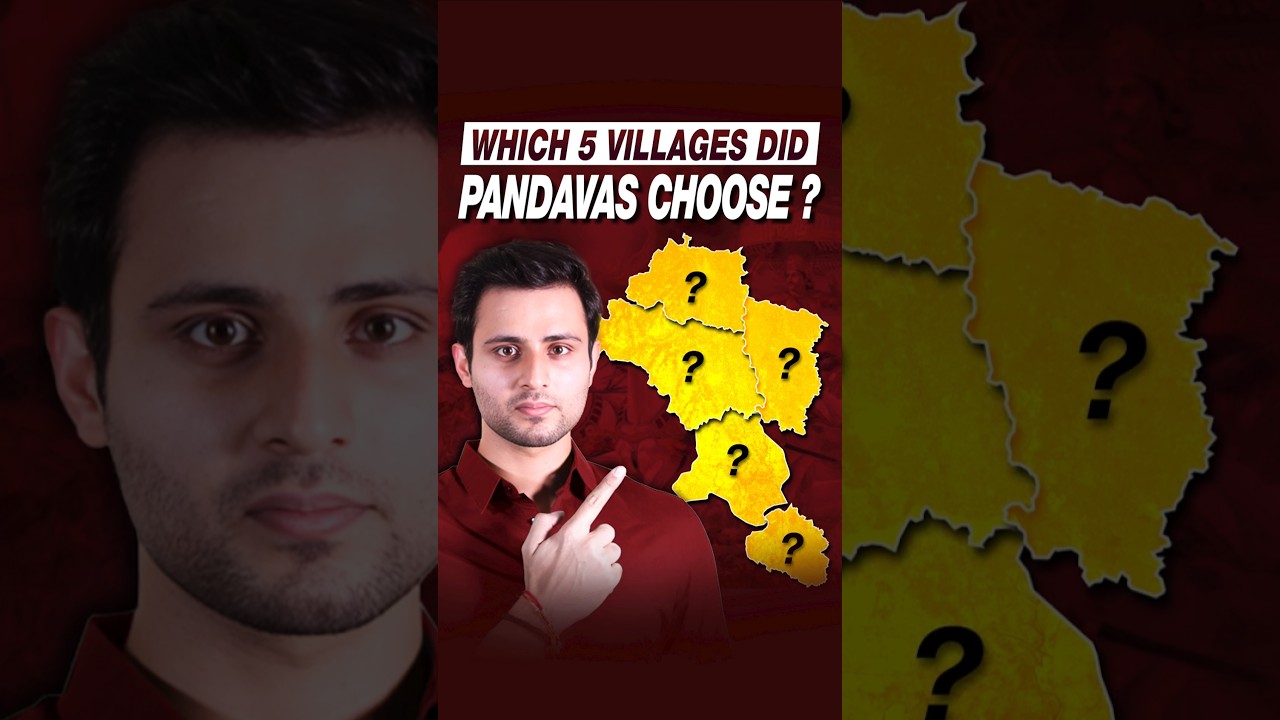Which 5 Villages did the Pandavas choose? #mahabharat #pandavas #hastinapur #indraprastha #shorts
