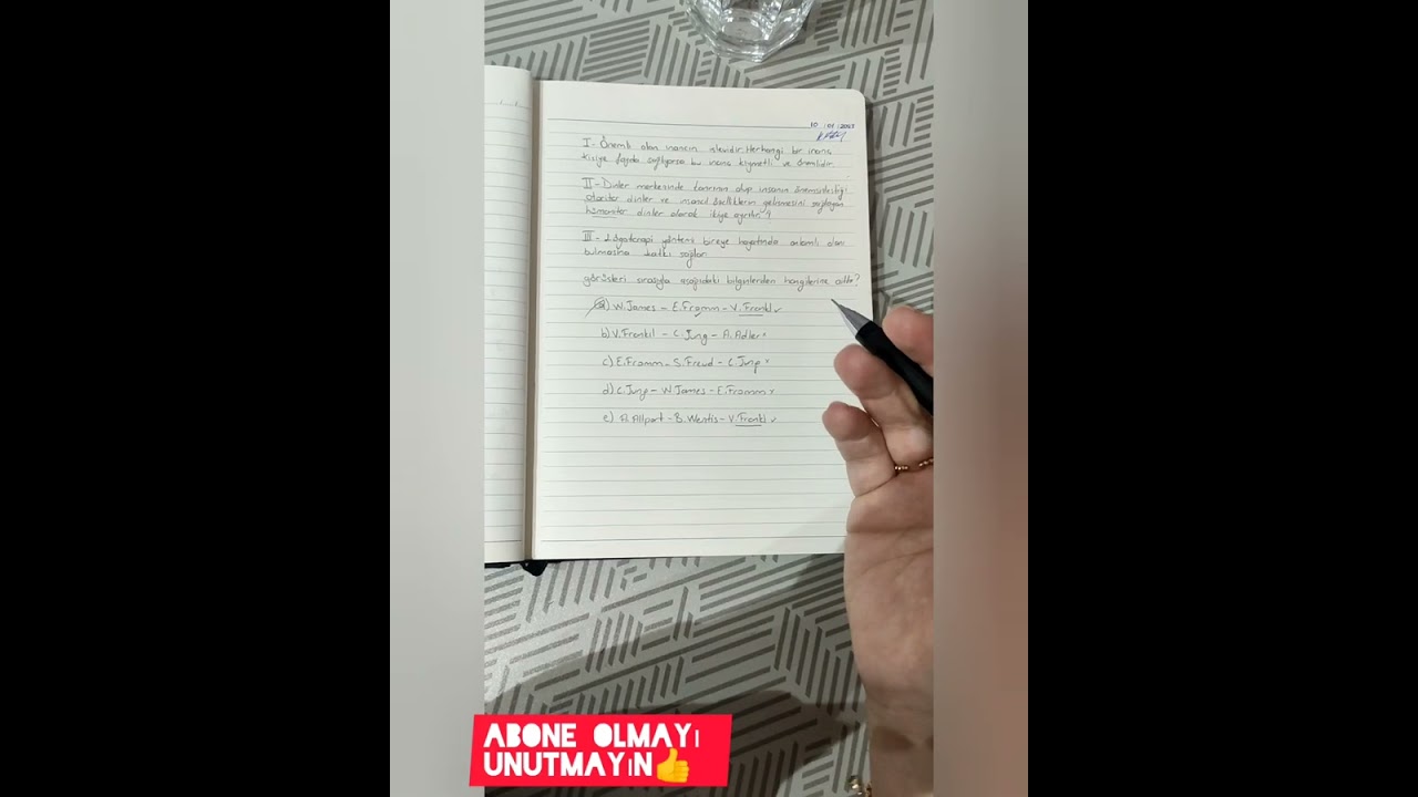 Din psikolojisi Sorusu😉