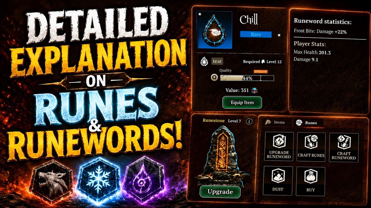 Runes & Runewords Detailed explanation on how they work || The Wolf 