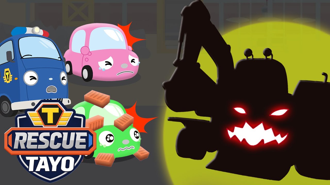 Scary Shadow Monster in the Dark!👻 | Rescue Car Story | Brave Rescue Team | RESCUE TAYO