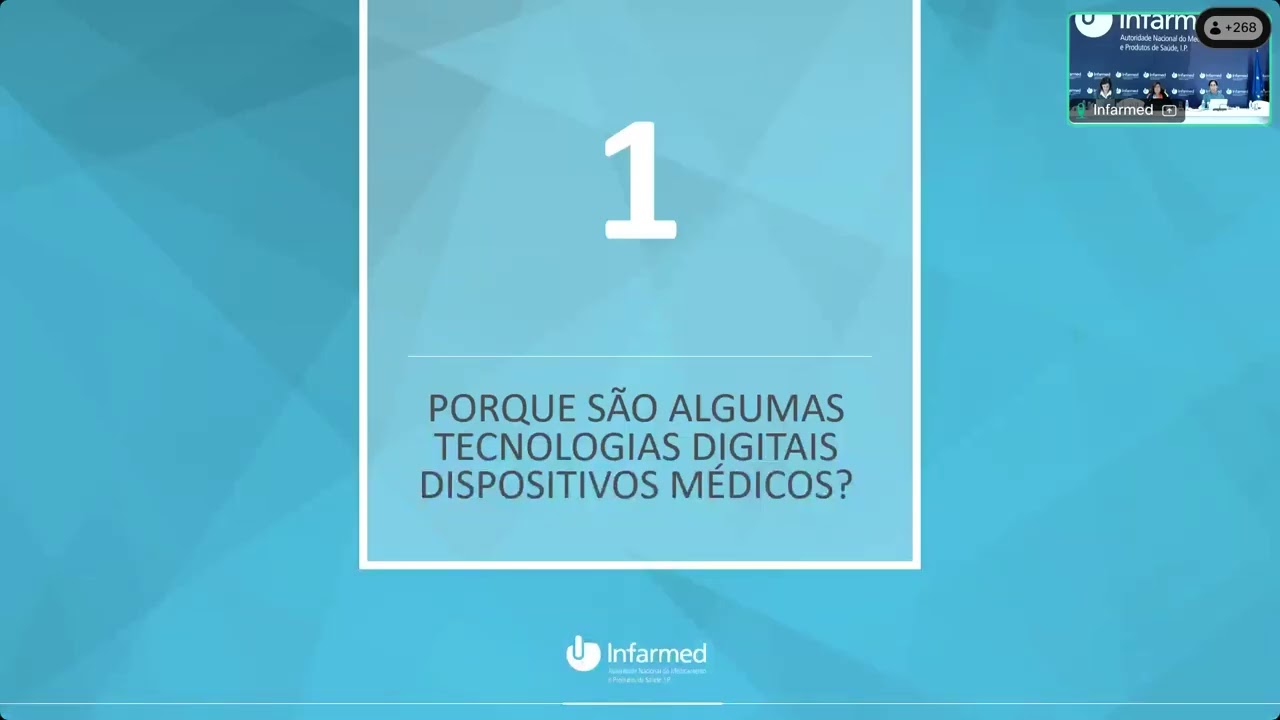 Ciclo webinares: Contexto Regulamentar das Tecnologias Digitais na Saúde - Webinar 1
