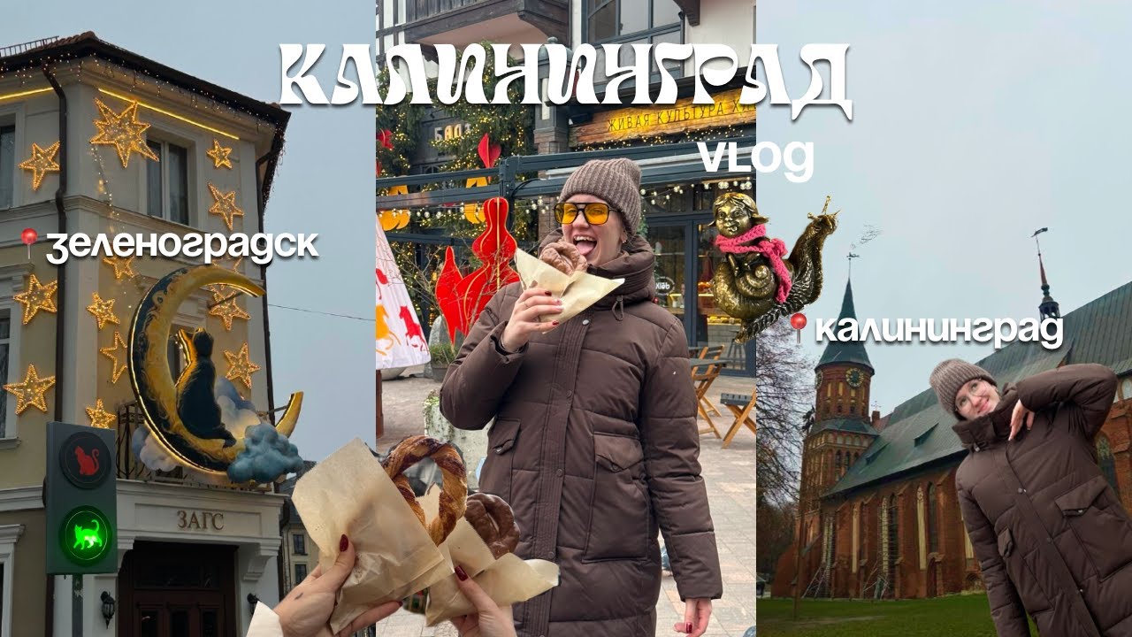 VLOG: КАЛИНИНГРАД!! 3 дня в русской Европе, Зеленоградск, Балтийское море, сыроварня и хомлины