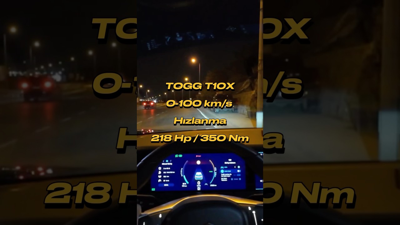 TOGG T10X 0-100 Hızlanma