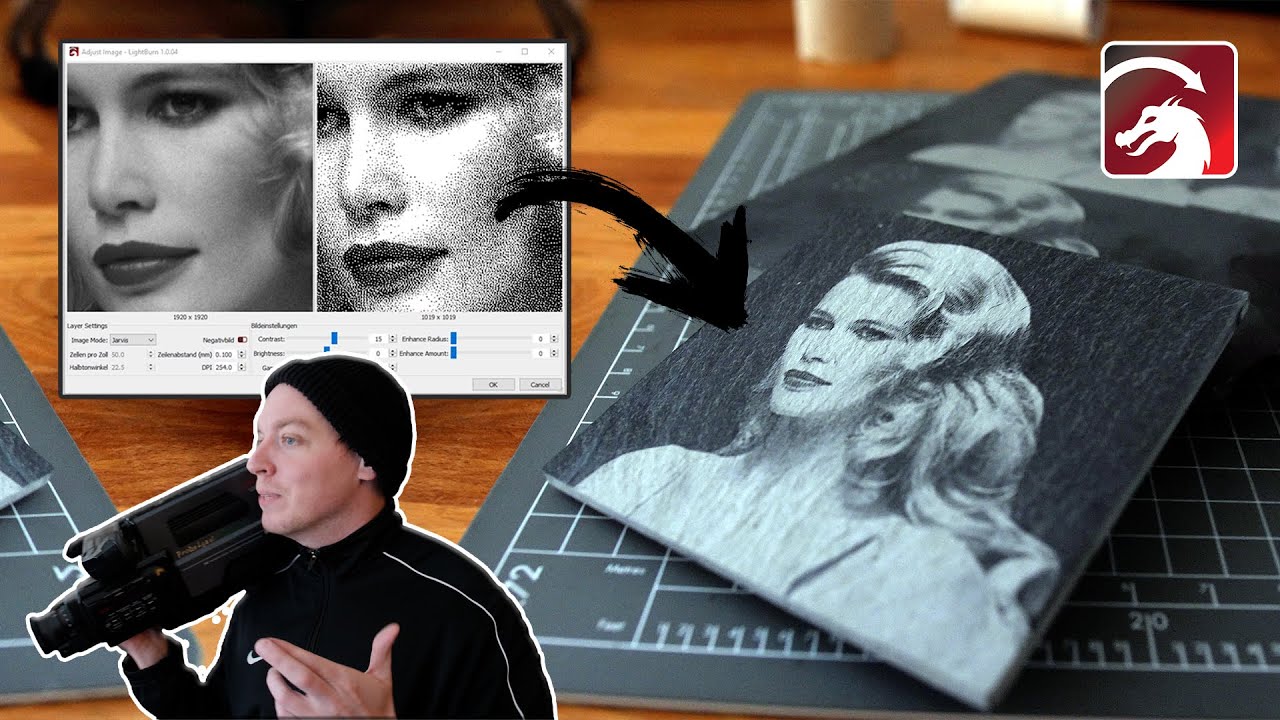 Lightburn Bilder gravieren Tutorial | Einfacher Einstieg mit Claudia Schiefer | Deutsch (was sonst)