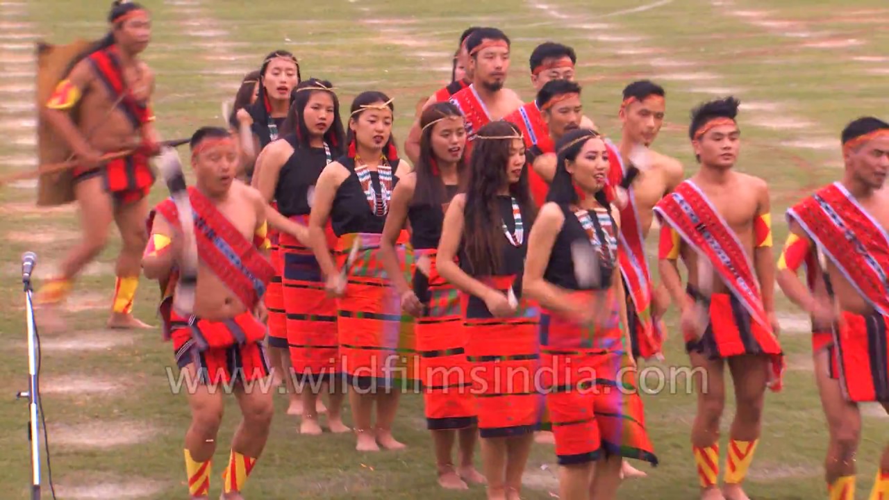 Tangkhul martial folk dance at Tamchon Trophy 2017
