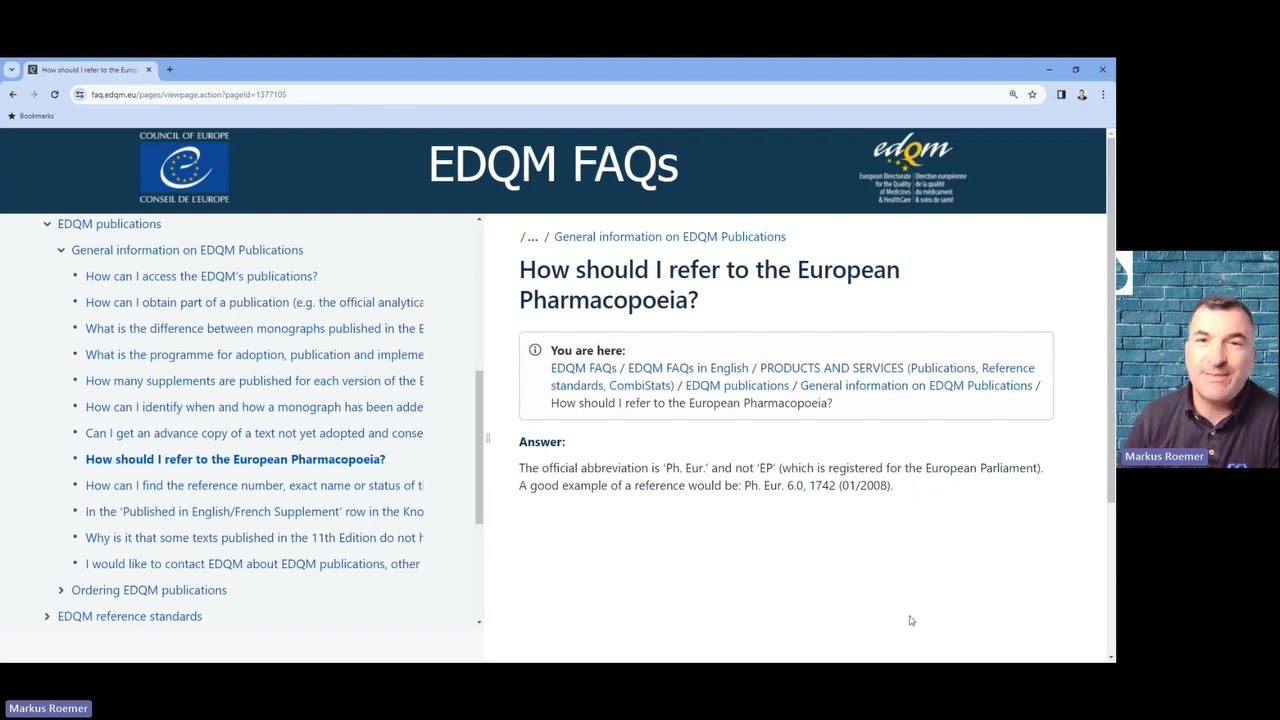 GMP Detox EP European Pharmacopoeia?