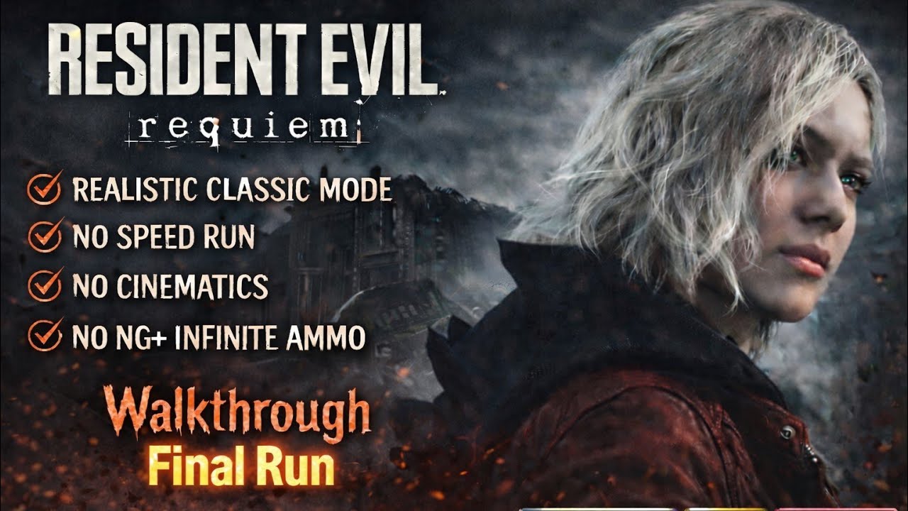 Resident Evil Requiem | Realistic Classic Mode | No Speed Run, Infinite Ammo, NG+ Run | Final Run