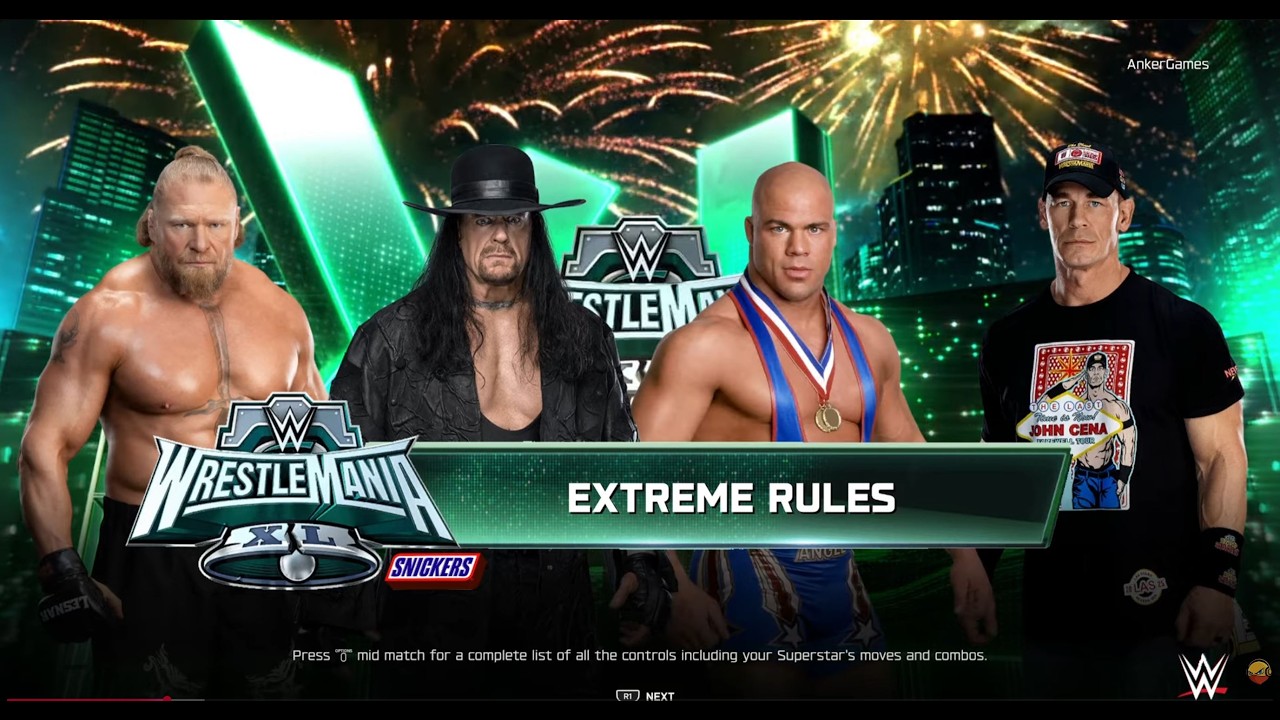 Brock Lesnar vs John Cena vs Undertaker vs Kurt Angle – WWE 2K25 Fatal 4-Way Dream Match (PS5 4K)