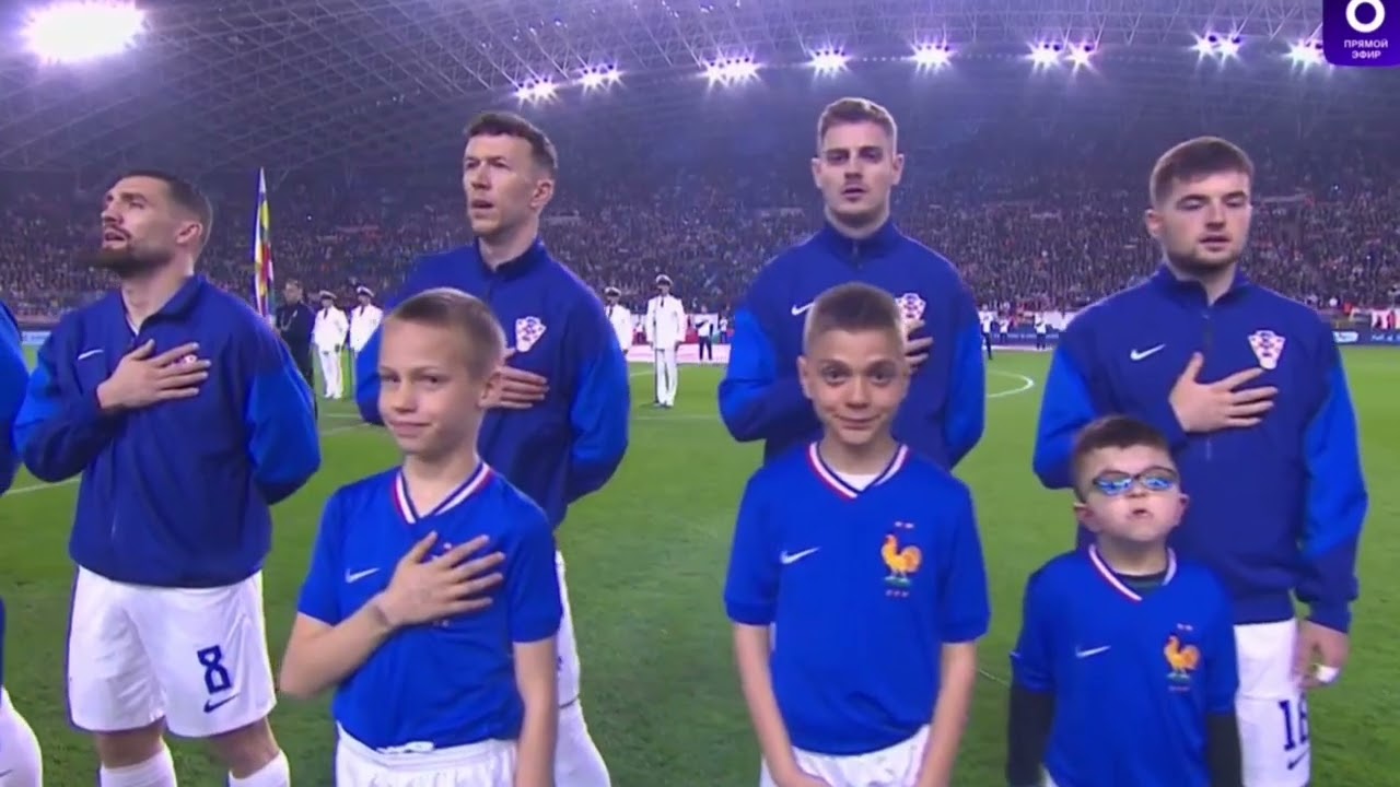 Croatia vs France National Anthem - UEFA Nations League 2024/25
