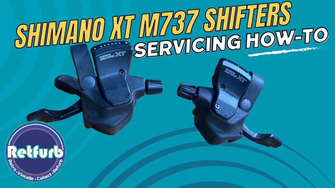 Shimano XT M737 Retro Bicycle 8 Speed Shifters - Servicing How To - Retfurb Vintage Refurb