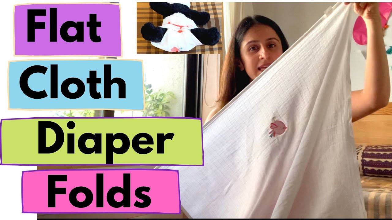 3 Simple Cloth Diaper Folds || Diaper Folding Techniques || Diaper Folds Flat