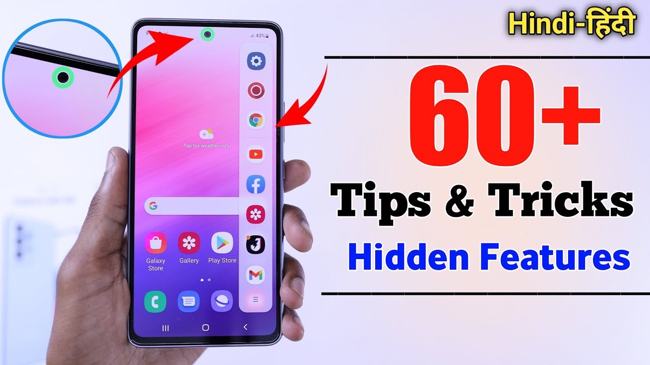 Samsung Galaxy A53 Tips And Tricks - Top 60++ Hidden Features | Hindi-हिंदी