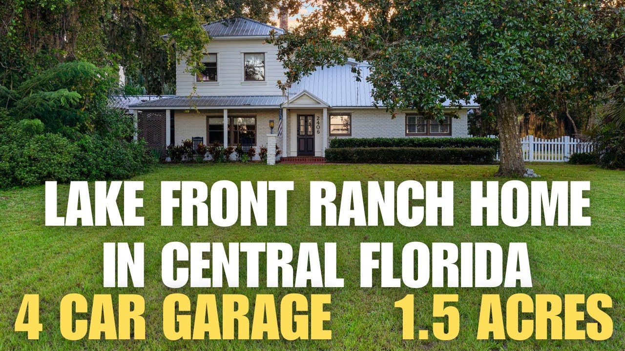 Central Florida Lake Front Ranch - Style Home Tour
