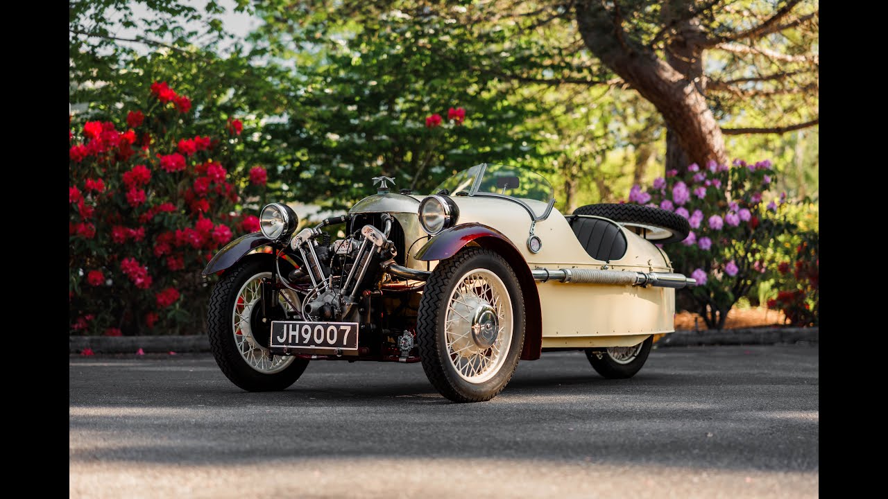 1934 Morgan 3 Wheeler Super Sports - Cold Start and Driving