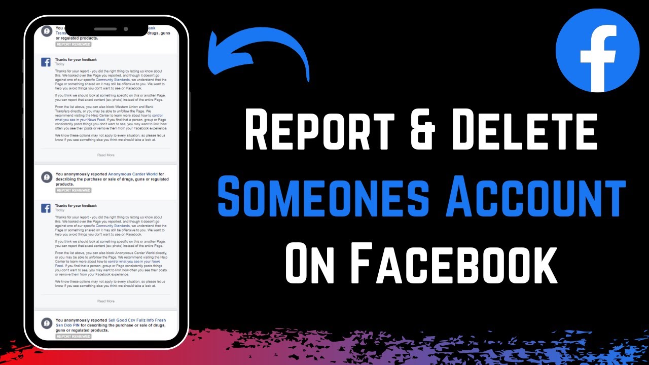 How to Report and Delete Someone's Facebook Account !