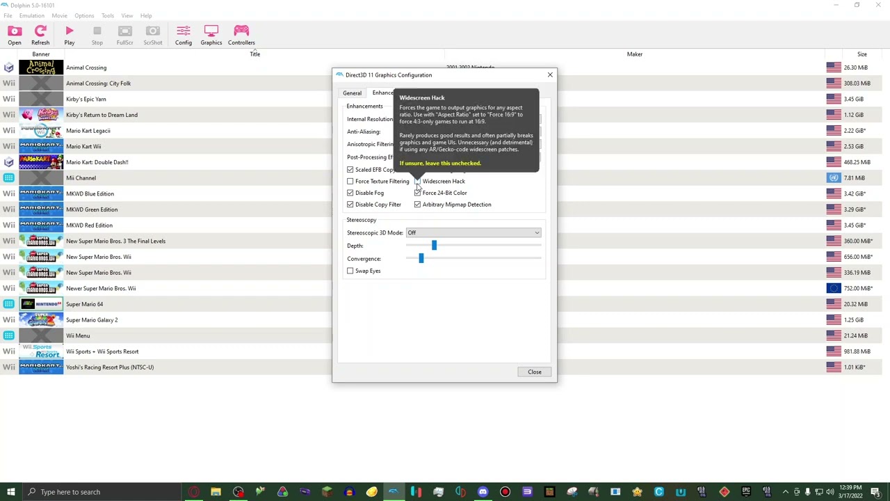 My low end PC settings for dolphin Emulator (v5.0)