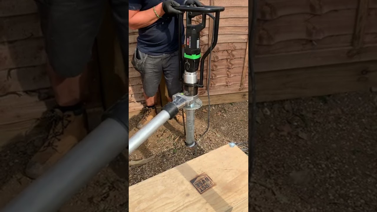 Ground Screw Installation for A Garden Room by Woodbridge Garden Rooms Ltd based in Suffolk