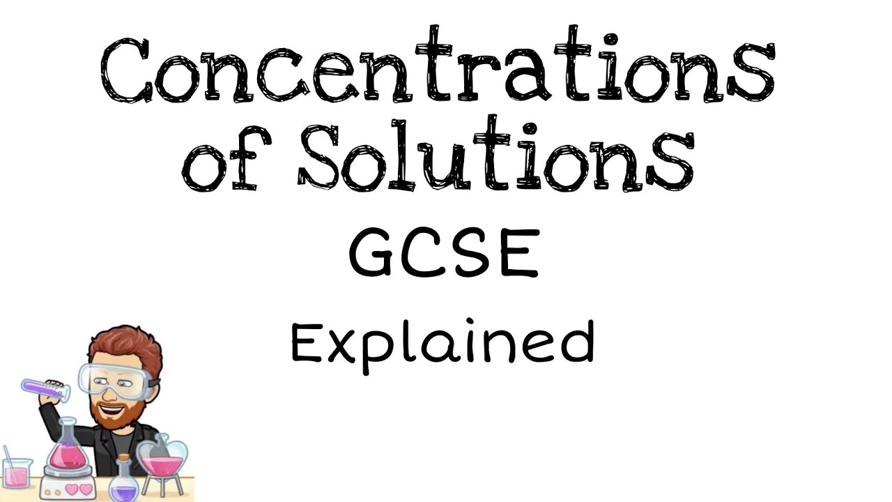 Concentrations of Solutions | GCSE Chemistry