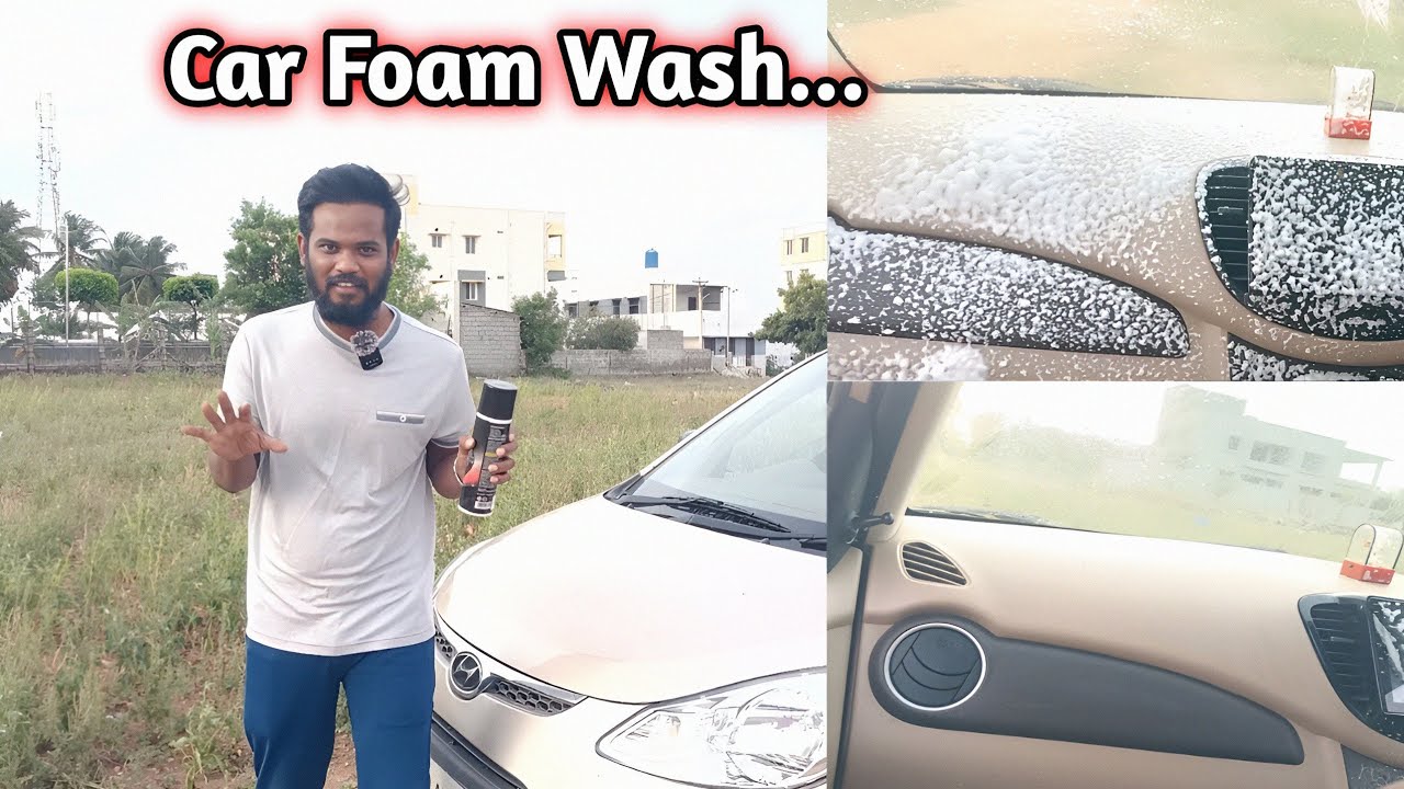 Car Interior Wash at Home | Foam Wash