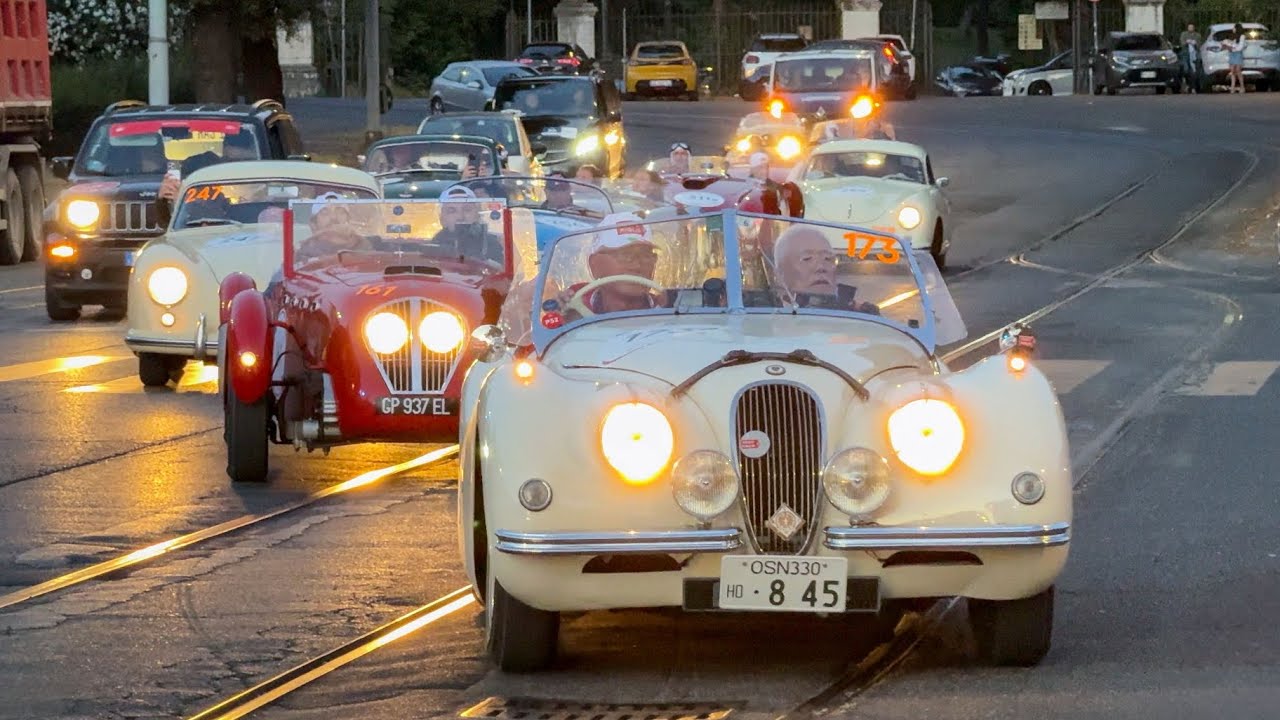 1000 Miglia 2024 - Day 3, Rome Arrival - Mercedes 300 SL, Ferrari 250 MM, Porsche 356 Speedster