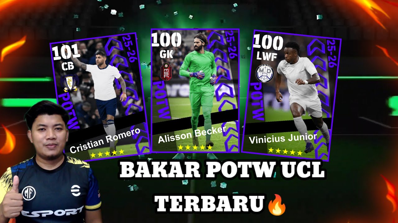 BAKAR POTW UCL TERBARU! DAPAT TARGET LAGI COK! EFOOTBALL 26 MOBILE