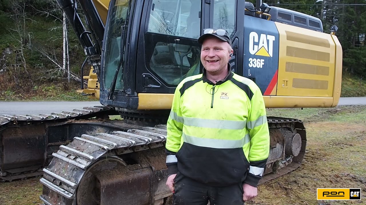 PK Strøm i Saltdal | Cat 336F L with MRT42 tiltrotator | Pon Equipment