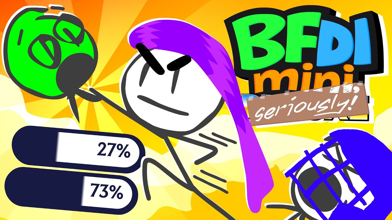 10 «Давидов», один победитель — BFDI MINI SERIOUSLY