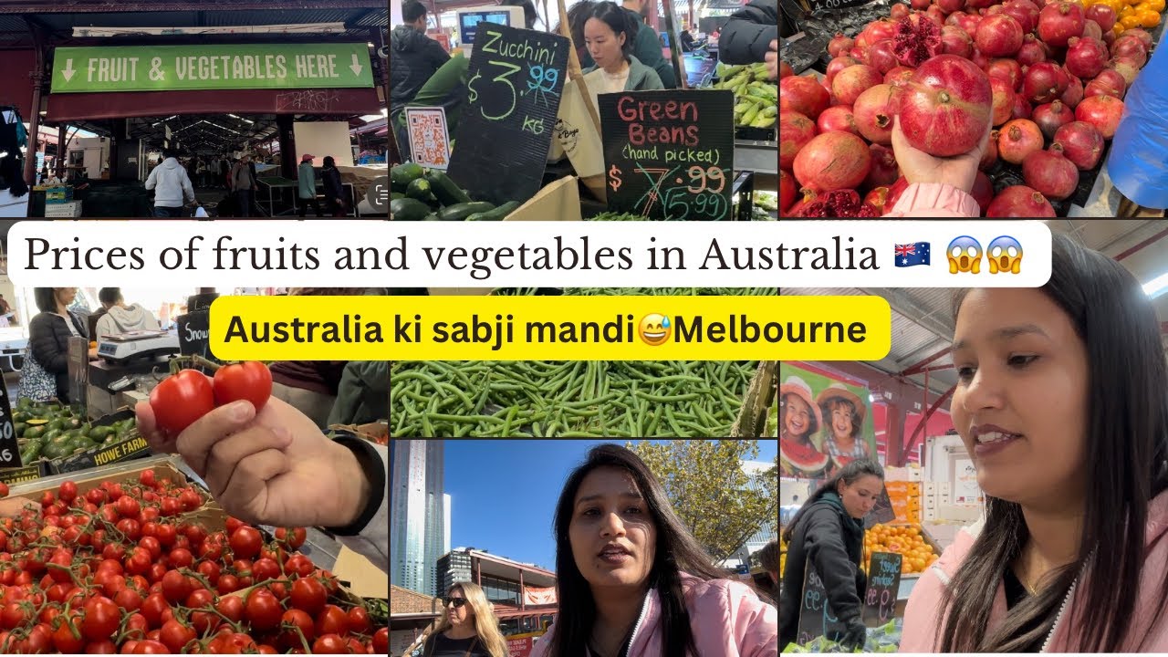 Australia ki sabji mandi 😅 | prices of fruits n vegetables | indians in Australia 🇦🇺