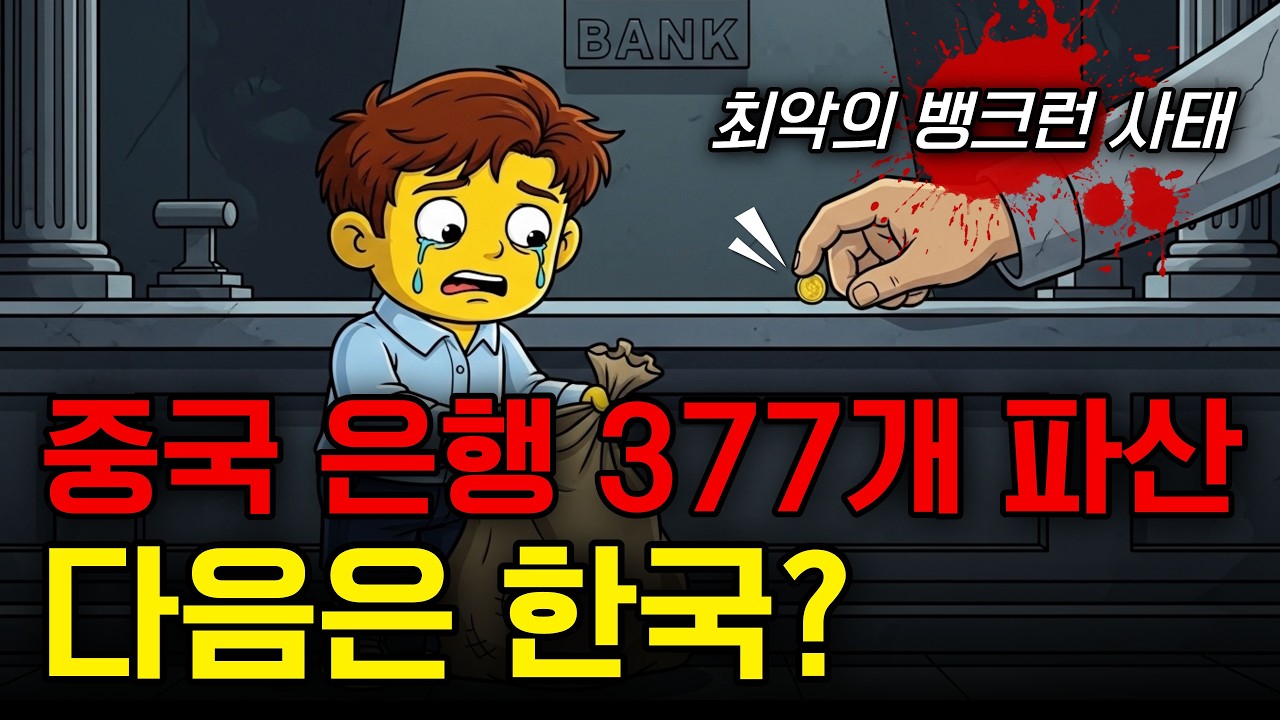중국 은행 377개 줄파산, 남의 일이 아닙니다. 한국형 '뱅크런'에서 내 돈 100% 지키는 법