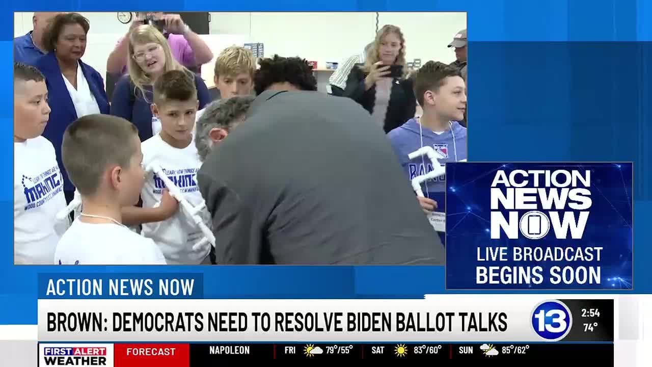 ‘This has been a distraction’: Senator Sherrod Brown says Democrats need to resolve Biden ballot...