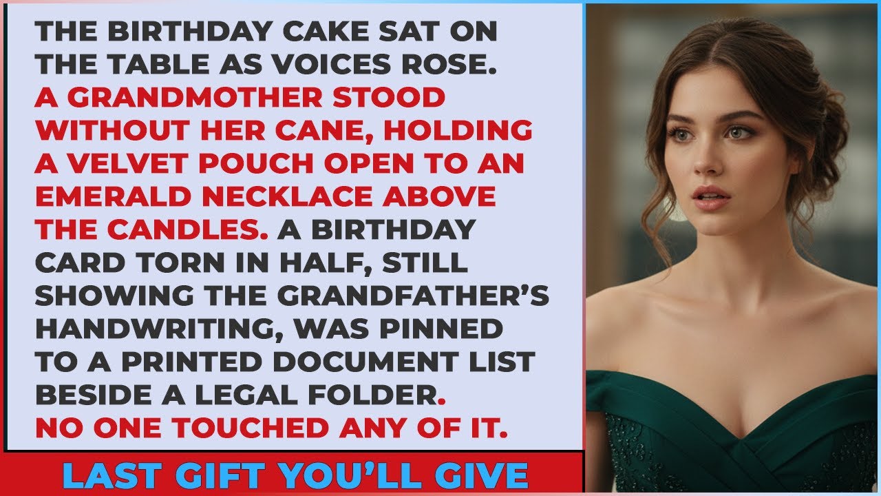 At Olivia’s 9th birthday they said “last gift you’ll give her
