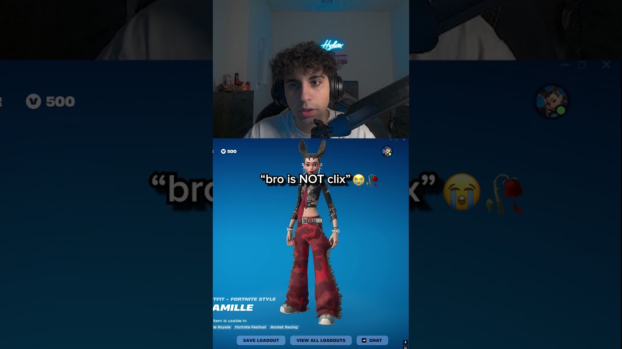 bro is NOT clix