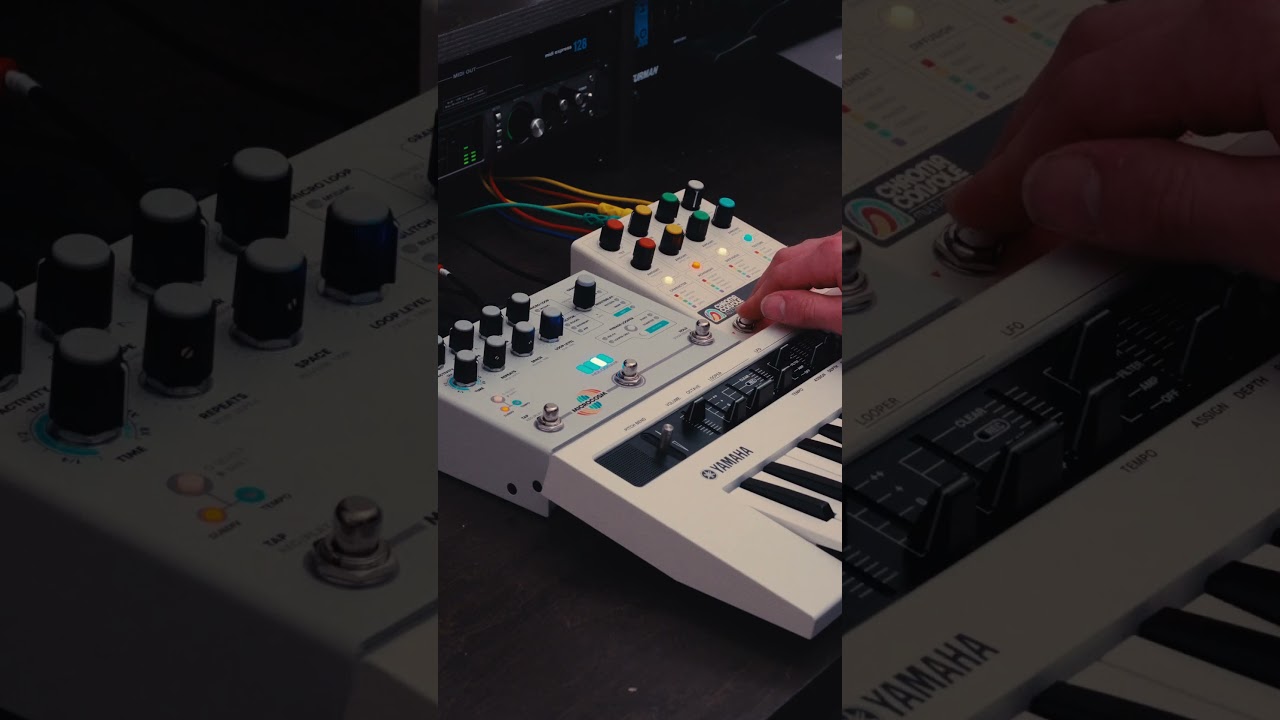 Yamaha CS Reface + Hologram Pedals  #hologramelectronics #synth #chromaconsole #effectspedals