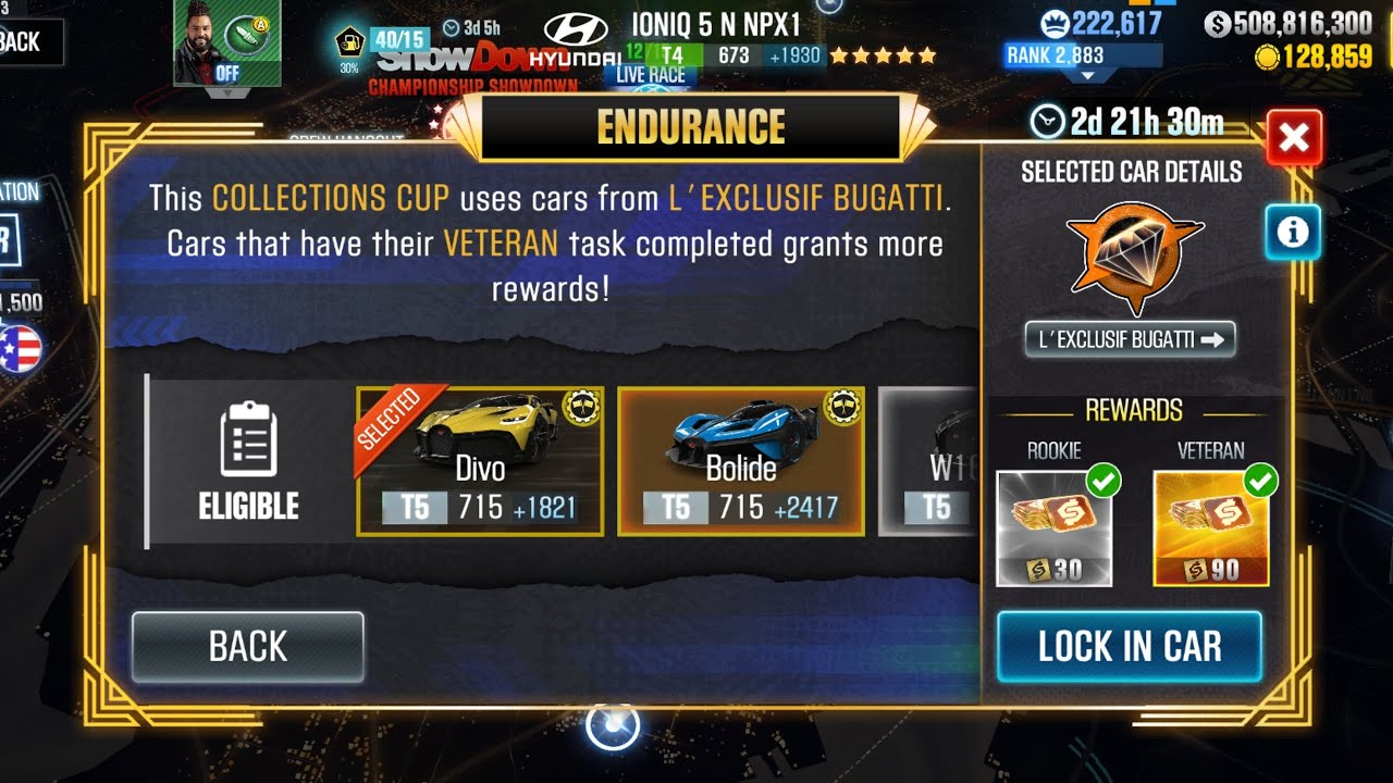 CSR2 | COLLECTIONS CUP | Endurance | L'exclusif Bugatti | Entire Event Live |