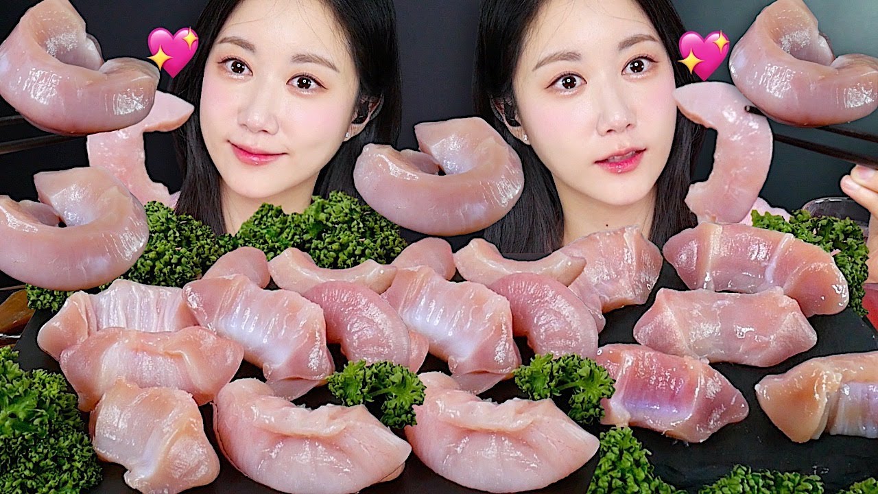 특수부위 숭어밤💕숭어밤만 모아모아😋아삭아삭 숭어밤 먹방 Mullet Balm ボラの砂肝 | eating show | mukbang asmr